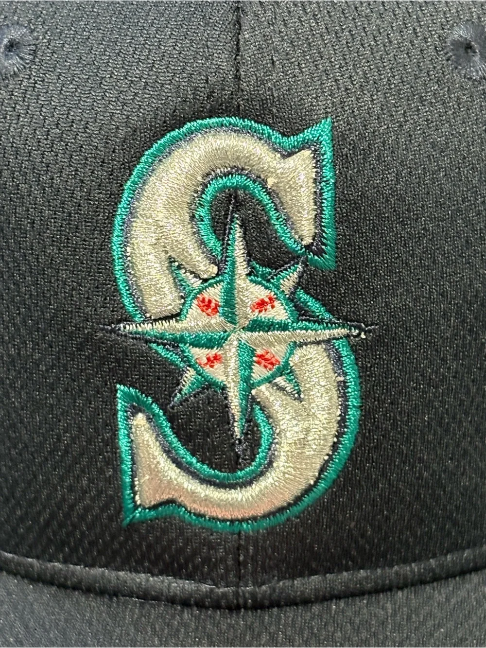 Seattle Mariners Black Embroidered Baseball Cap